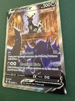 Pokemon Umbreon v TCG Holo Ultra Rare Card Evolving Skies 189/203 NM/M Condition - Image 4