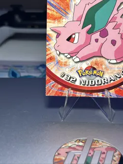 Topps Nidoran (M) #32 Pokemon Card Red Logo, LP Condition - Image 5