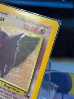 Pokemon TCG Gengar Fossil Holo Card 5/62 Unlimited Rare LP Vintage - Image 3