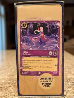 Lorcana Elsa Gift Box! 🔥With Elsa The Fifth Spirit Glimmer Foil Card & 5 Packs! - Image 3