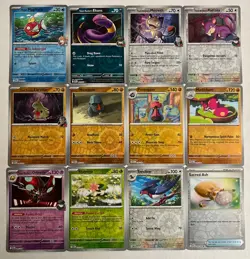 Pokemon 12 Card Reverse Holo Lot No Duplicates Destined Rivals Magikarp Meowth + - Image 1