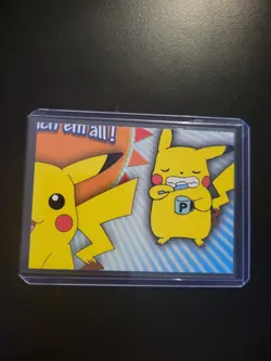 Pokemon Topps Pikachu Puzzle Piece P04 Of 6 Card Non Holo - Image 1
