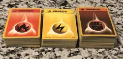 Lot Of 200+ Vintage Base Set Energy Pokemon Cards - Free Shipping! - Image 2