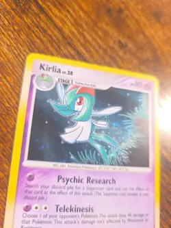 Pokemon Card - Kirlia POP Series 7 Holo 8/17 Uncommon Swirl Lp Front Mp Back - Image 4