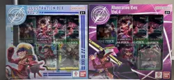 Bandai One Piece Trading Card Game: Illustration Box Volume 3 + 4 BUNDLE SEALED! - Image 1