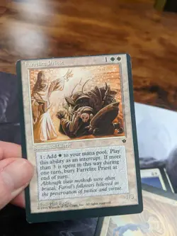 Farrelite Priest Fallen Empires off center miscut misprint error - Image 1
