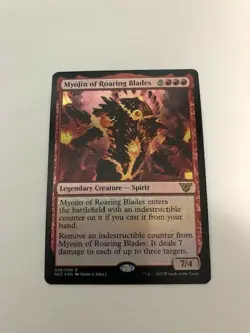 Myojin of Roaring Blades Foil X Commander: Kamigawa: Neon Dynasty Pack Fresh - Image 1