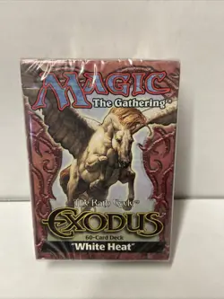 NEW SEALED MAGIC THE GATHERING EXODUS WHITE HEAT 60 CARD DECK WIZARDS OF COAST - Image 1