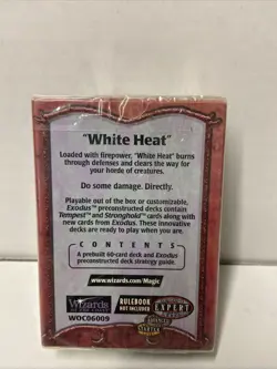 NEW SEALED MAGIC THE GATHERING EXODUS WHITE HEAT 60 CARD DECK WIZARDS OF COAST - Image 2