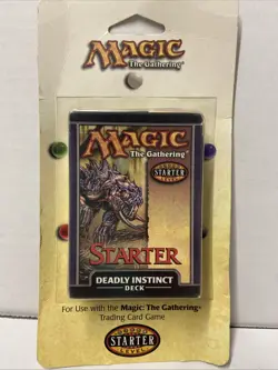 Magic The Gathering Starter Level: DEADLY INSTINCT Deck Sealed - Image 1
