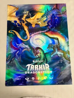 NEW Magic the Gathering Tarkir Dragonstorm Promo POSTER Foil 18 x 24 - Image 1