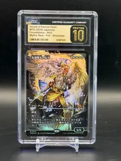 CGC Pristine 10 Herald Of Eternal Dawn Japanese Magic MTG Foundations 0423 - Image 1