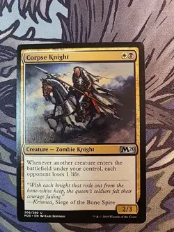 Corpse Knight (2/3 Misprint) Core Set 2020 Non Foil - Image 1
