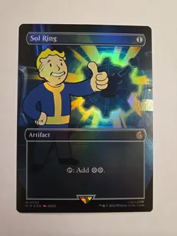 Sol Ring (Borderless) - Universes Beyond: Fallout (PIP) -foil -nm 359 - Image 1