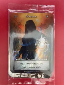 Sorcery Contested Realm BETA - Sorcerer Foil Avatar Box Topper & Tokens Sealed B - Image 1