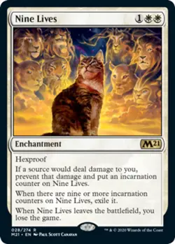 MTG - Nine Lives - Foil - Core Set 2021 - NM, English Magic FLAT RATE SHIP - Image 1