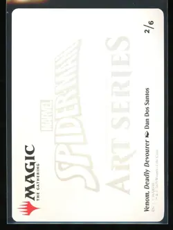 Venom, Deadly Devourer Art 2025 Magic: The Gathering Marvel's Spider-Man Special - Image 2
