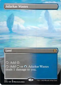 Adarkar Wastes (Borderless) R Dominaria United 377 NM - Image 1