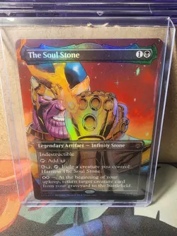 Magic The Gathering The Soul Stone (Borderless) Marvel’s Spider-Man SPM MTG FOIL - Image 1