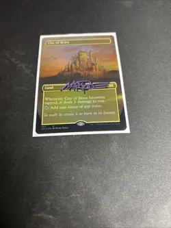 City of Brass (Borderless) Double Masters 2022 Foil Signed - Image 1