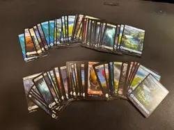 Full Art Lands Lot of 80 Cards Final Fantasy MTG - Image 1