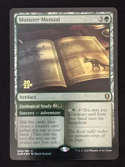 1x MTG Monster Manual (Foil) - Prerelease Cards (PRE) (CLB) #242 - Magic - Image 1