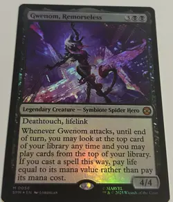 Magic The Gathering:Spiderman- Gwenom Remorseless 0056 Foil - Image 1