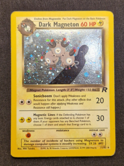 Dark Magneton Holo 11/82 Team Rocket 2000 WOTC Vintage Pokemon Card LP - Image 1