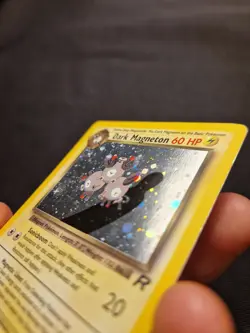 Dark Magneton Holo 11/82 Team Rocket 2000 WOTC Vintage Pokemon Card LP - Image 4