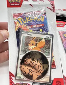 10 x Eevee Checklane Blister Destined Rivals New Booster Packs Pokemon TCG - Image 2