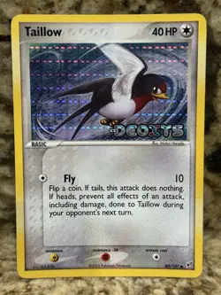 Pokemon Taillow 80/107 EX Deoxys Stamped Reverse Holo Common LP - Image 1