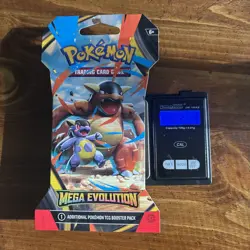 (VERY HEAVY) 33.34G Pokemon TCG Mega Evolution Sleeved Booster Pack (SEALED)☑ - Image 1