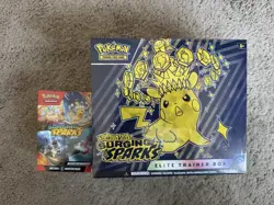 Pokemon TCG Surging Sparks 2-Pack ETB + Booster Bundle New Sealed 15 Packs - Image 1