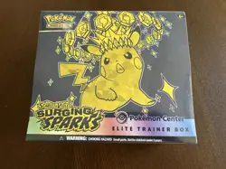 TCG Surging Sparks Pokemon Center Elite Trainer Box Factory Sealed ETB New - Image 1