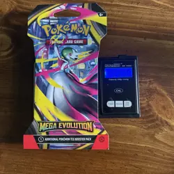 (VERY HEAVYU) 33.38G Pokemon TCG Mega Evolution Sleeved Booster Pack (SEALED)☑ - Image 1