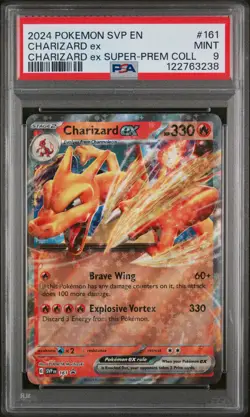 PSA 9 MINT Charizard Ex Collection Promo Holo Pokemon SVP 161 - Image 1