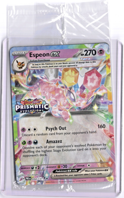SEALED Pokemon Espeon ex 034/131 Prismatic Evolutions Surprise Box Holo Promo - Image 1