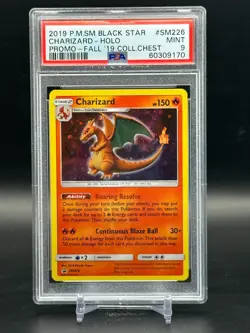 PSA 9 MINT Charizard Holo Collector Chest Promo Pokemon SM226 - Image 1