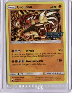 SEALED Groudon 81/168 Legendary Pokemon Stamped GameStop Cosmos Holo Promo - Image 1