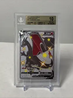 Pokemon TCG Charizard V SCR #79 BGS 10 2020 Sword and Shield Champion's Path - Image 1