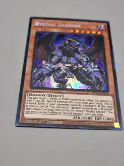 Yu-Gi-Oh! TCG Bystial Saronir MP23-EN158 Prismatic Secret Rare 1st Edition - Image 1