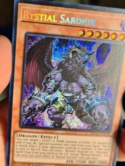 Yu-Gi-Oh! TCG Bystial Saronir MP23-EN158 Prismatic Secret Rare 1st Edition - Image 3
