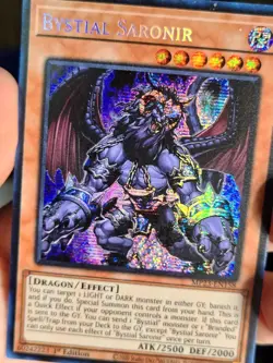 Yu-Gi-Oh! TCG Bystial Saronir MP23-EN158 Prismatic Secret Rare 1st Edition - Image 4