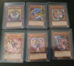 6 Dark Magician Girl Set Platinum Secret Quarter Century Alt Art NM YuGiOh TCG - Image 1