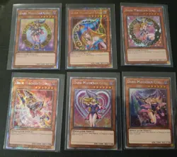 6 Dark Magician Girl Set Platinum Secret Quarter Century Alt Art NM YuGiOh TCG - Image 2