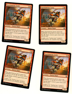 Set Of 4 Spontaneous Artist 134/264 Common Kaladesh Magic the Gathering MTG Card - Image 1