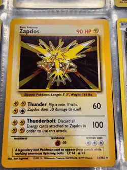 1999 Base Set Zapdos Holo Pokemon Card 16/102 CGC 7 - Image 1