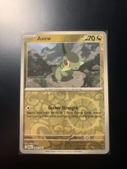 Pokemon Card Axew reverse holo 0/68/086 black bolt NM - Image 1