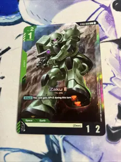 Zaku II ST03-008 C+ GUNDAM TRADING CARD GAME ZEON RUSH English - Image 1