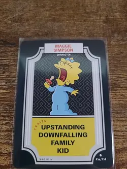 2003 The Simpsons: Trading Card Game Maggie Simpson #45A 5lz - Image 3